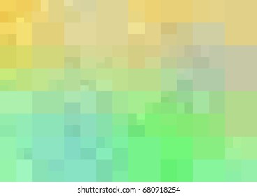 Light Green, Yellow vector modern geometrical abstract background. Texture template. Geometric pattern in Origami style with gradient. 