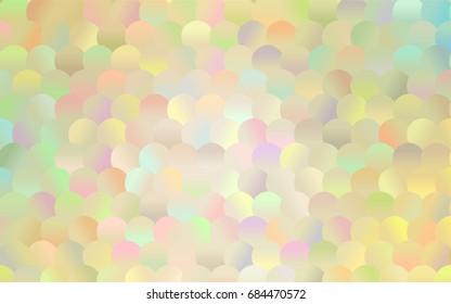 Light Green, Yellow vector modern geometrical circle abstract background. Dotted texture template. Geometric pattern in halftone style with gradient. 