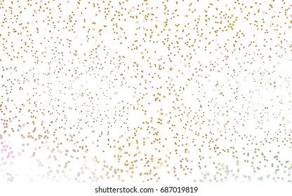 Light Green, Yellow vector modern geometrical circle abstract background. Dotted texture template. Geometric pattern in halftone style with gradient. 