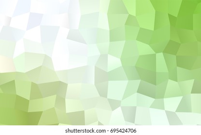 Light Green, Yellow vector modern geometrical background. Abstract template. Geometric pattern in square style with gradient.