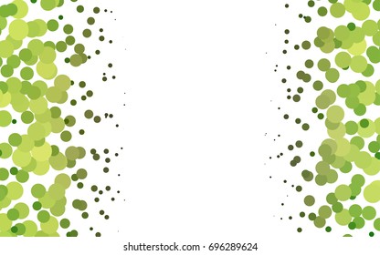 Light Green, Yellow vector modern geometrical circle abstract background. Dotted texture template. Geometric pattern in halftone style with gradient. 