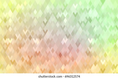Light Green, Yellow vector modern geometrical background. Abstract template. Geometric pattern in square style with gradient.