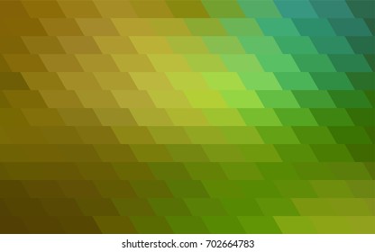 Light Green, Yellow vector modern geometrical background. Abstract template. Geometric pattern in square style with gradient.