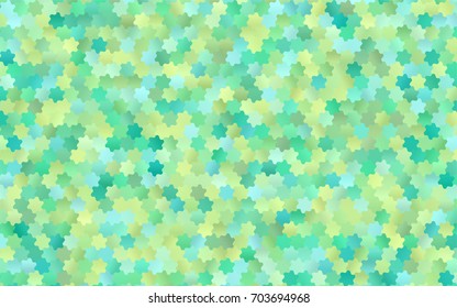 Light Green, Yellow vector modern geometrical abstract background. Texture, brand-new background. Geometric background in Origami style with gradient. 