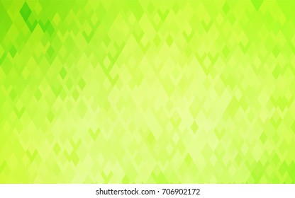 Light Green, Yellow vector modern geometrical background. Abstract template. Geometric pattern in square style with gradient.