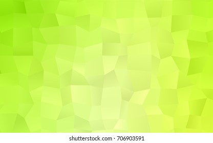 Light Green, Yellow vector modern geometrical background. Abstract template. Geometric pattern in square style with gradient.
