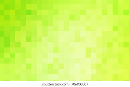 Light Green, Yellow vector modern geometrical background. Abstract template. Geometric pattern in square style with gradient.