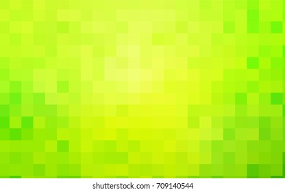 Light Green, Yellow vector modern geometrical background. Abstract template. Geometric pattern in square style with gradient.
