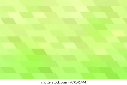 Light Green, Yellow vector modern geometrical background. Abstract template. Geometric pattern in square style with gradient.