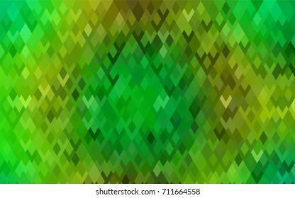 Light Green, Yellow vector modern geometrical background. Abstract template. Geometric pattern in square style with gradient.
