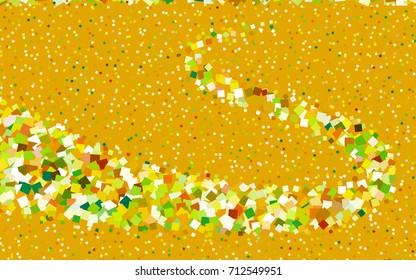 Light Green, Yellow vector modern geometrical background. Abstract template. Geometric pattern in square style with gradient.