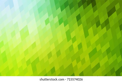 Light Green, Yellow vector modern geometrical background. Abstract template. Geometric pattern in square style with gradient.