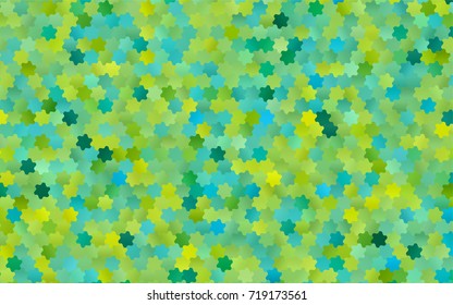 Light Green, Yellow vector modern geometrical abstract background. Texture, brand-new background. Geometric background in Origami style with gradient. 