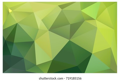 Light Green, Yellow vector modern geometrical abstract background. Texture, new background. Geometric background in Origami style with gradient. 