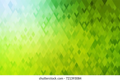 Light Green, Yellow vector modern geometrical background. Abstract template. Geometric pattern in square style with gradient.