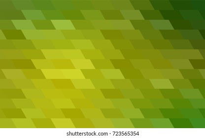 Light Green, Yellow vector modern geometrical background. Abstract template. Geometric pattern in square style with gradient.