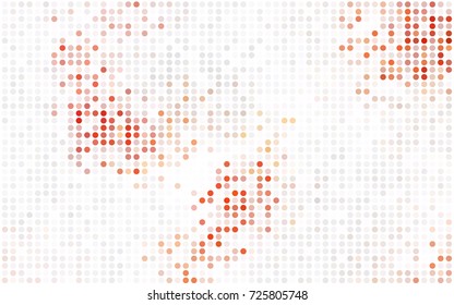 Light Green, Yellow vector modern geometrical circle abstract background. Dotted texture template. Geometric pattern in halftone style with gradient. 