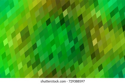 Light Green, Yellow vector modern geometrical background. Abstract template. Geometric pattern in square style with gradient.