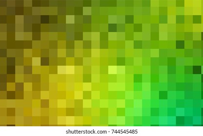 Light Green, Yellow vector modern geometrical background. Abstract template. Geometric pattern in square style with gradient.