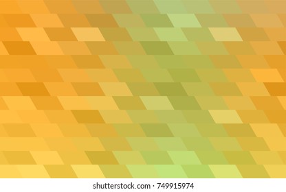 Light Green, Yellow vector modern geometrical background. Abstract template. Geometric pattern in square style with gradient.