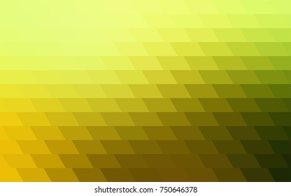 Light Green, Yellow vector modern geometrical background. Abstract template. Geometric pattern in square style with gradient.