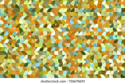 Light Green, Yellow vector modern geometrical circle abstract background. Dotted texture template. Geometric pattern in halftone style with gradient. 