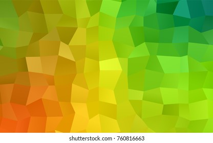 Light Green, Yellow vector modern geometrical background. Abstract template. Geometric pattern in square style with gradient.