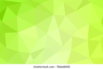 Light Green, Yellow vector modern geometrical abstract background. Texture, new background. Geometric background in Origami style with gradient. 