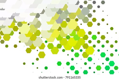 Light Green, Yellow vector modern geometrical abstract background. Texture, brand-new background. Geometric background in Origami style with gradient. 