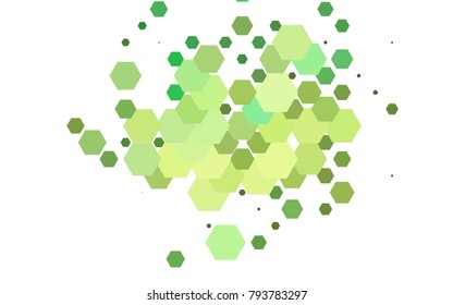 Light Green, Yellow vector modern geometrical abstract background. Texture, brand-new background. Geometric background in Origami style with gradient. 