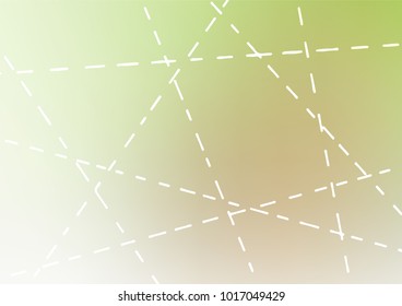 Light Green, Yellow vector natural abstract background. Geometric doodle illustration in Origami style with gradient. Brand-new design for your business.