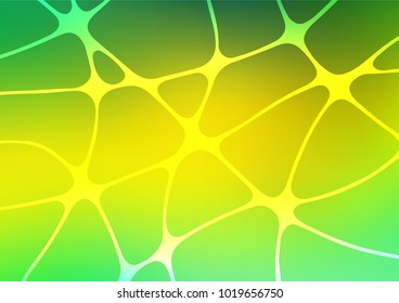 Light Green, Yellow vector natural elegant pattern. Shining colored illustration with doodles in Zen tangle style. Brand-new style for your business design.