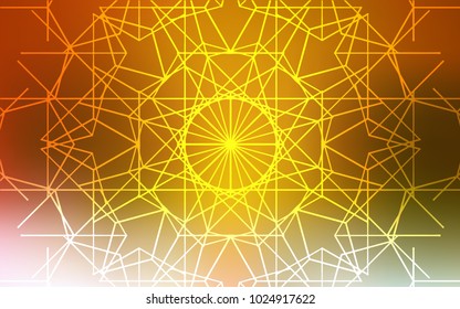Light Green, Yellow vector natural abstract template. Doodle illustration made by child in Origami style with gradient. The textured pattern can be used for website.