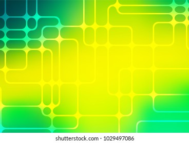Light Green, Yellow vector natural elegant texture. An elegant bright illustration with lines in Natural style. The pattern can be used for coloring books and pages for kids.