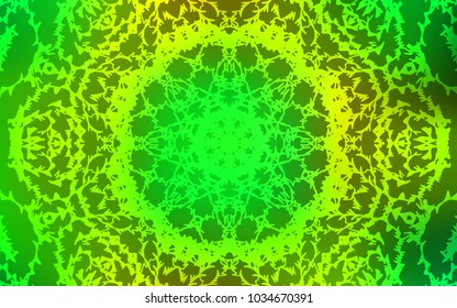 Light Green, Yellow vector natural abstract pattern. Childish elegant natural pattern with gradient. The best blurred design for your business.