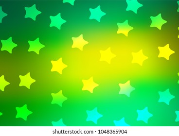 Light Green, Yellow vector natural elegant background. Brand-new colored illustration in blurry style with doodles. The elegant pattern can be used as a part of a brand book.