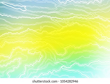 Light Green, Yellow vector natural abstract template. Blurred decorative design in Indian style with Zen tangles. The best blurred design for your business.