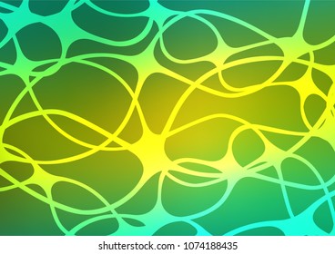 Light Green, Yellow vector natural elegant pattern. Sketchy hand drawn doodles on blurred background. The doodle design can be used for your web site.