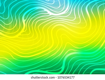 Light Green, Yellow vector natural abstract background. Ethnic elegant natural pattern with gradient. A completely new template for your business design.