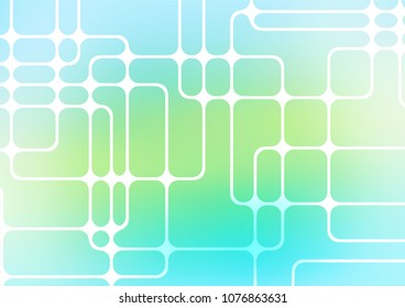 Light Green, Yellow vector natural elegant template. Colorful abstract illustration with lines in Asian style. Brand-new design for your business.