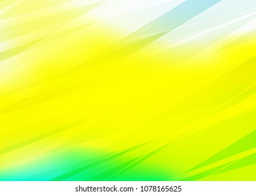 Light Green, Yellow vector natural elegant template. Blurred decorative design in Indian style with Zen tangles. Brand new style for your business design.