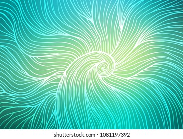 Light Green, Yellow vector natural abstract texture. An elegant bright illustration with lines in Natural style. Brand-new style for your business design.