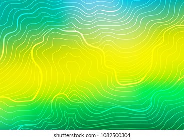 Light Green, Yellow vector natural abstract pattern. Ethnic elegant natural pattern with gradient. Hand painted design for web, wrapping, wallpaper.