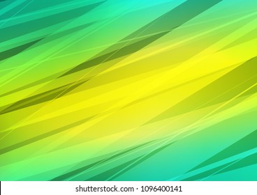 Light Green, Yellow vector natural elegant pattern. Ethnic elegant natural pattern with gradient. Brand new design for your business.