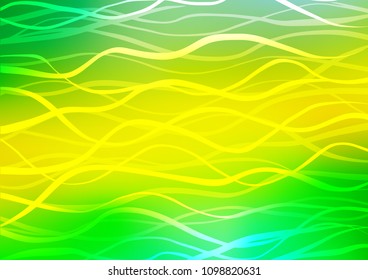 Light Green, Yellow vector natural abstract texture. Brand-new colored illustration in blurry style with doodles. The template can be used as a background for cell phones.