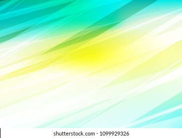Light Green, Yellow vector natural abstract pattern. Shining colored illustration with doodles in Zen tangle style. The textured pattern can be used for website.