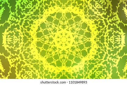 Light Green, Yellow vector natural elegant pattern. An elegant bright illustration with lines drawn by child in Natural style. A completely new template for your business design.