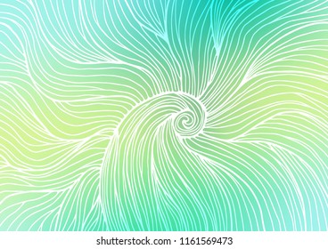 Light Green, Yellow vector natural elegant pattern. Sketchy hand drawn doodles on blurred background. The best blurred design for your business.