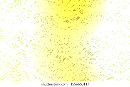 Light Green, Yellow vector natural abstract background. Brand-new colored illustration in blurry style with roses. The elegant pattern can be used as a part of a brand book.