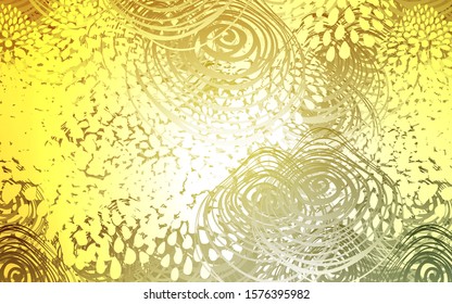 Light Green, Yellow vector natural abstract design. Decorative shining illustration with doodles on abstract template. The completely new template can be used for your brand book.